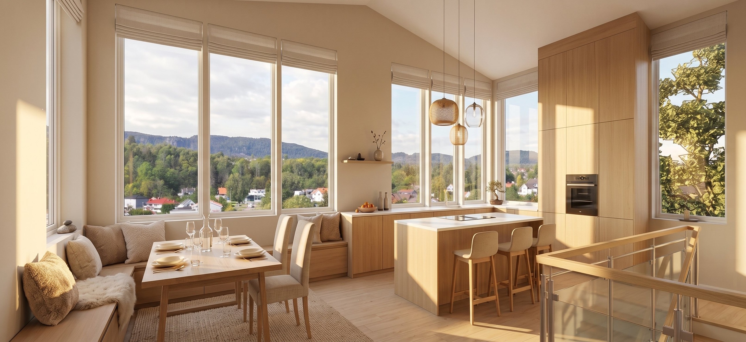Påkostet kjøkken med moderne innredning i enebolig – CØV49
